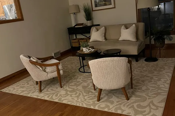 Color consultation with paint swatches in a Fort Collins home